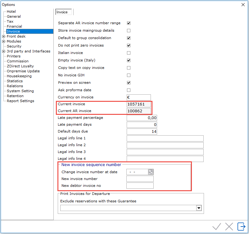 Changing Invoice Numbers